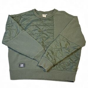 Vans Quilted Olive Crewneck Sweater for women’s , size S